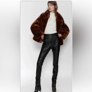 Zara faux fur coat